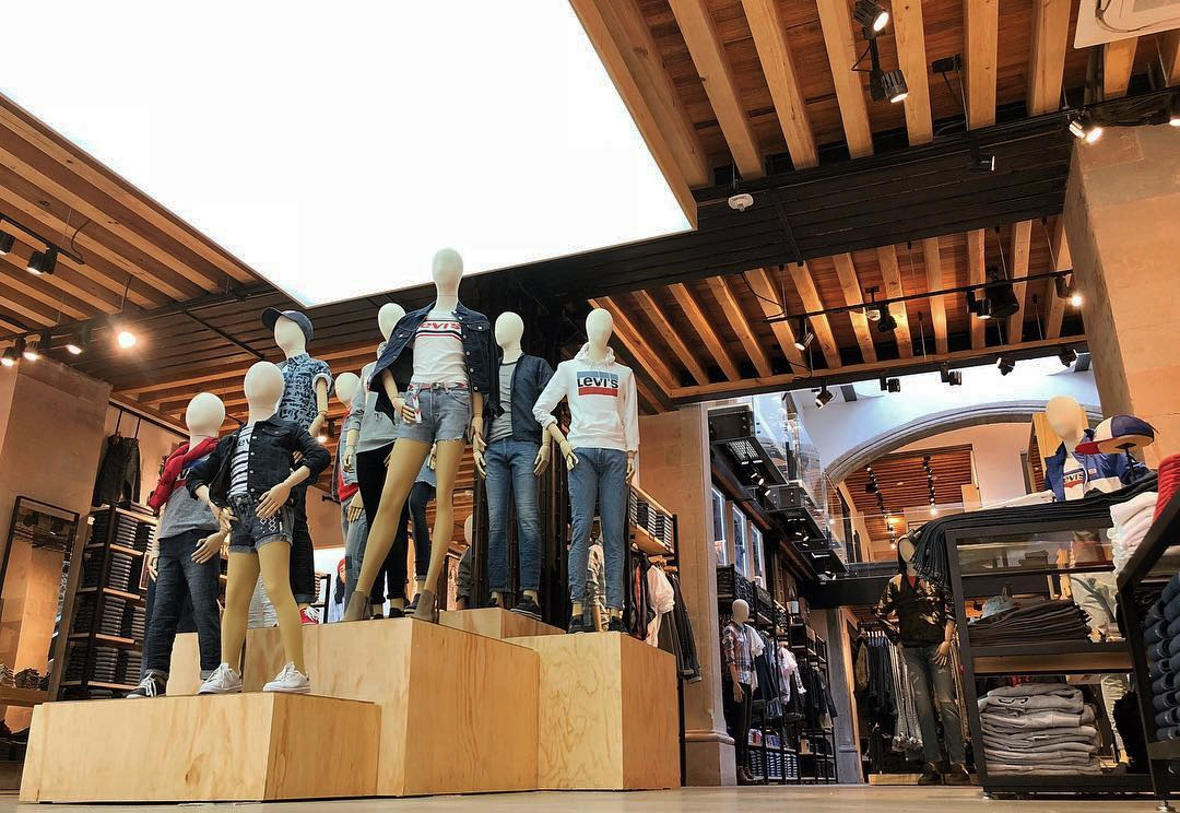 levi's mexico, flagship store, store interior, render, 3d, pixelpool