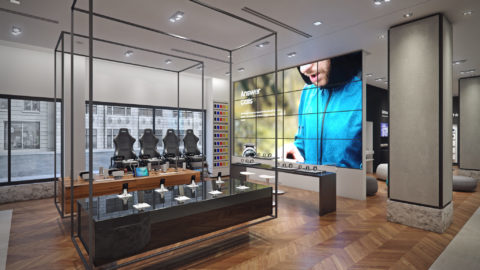 samsung, shop-in-shop, 3D render, visualization, pixelpool