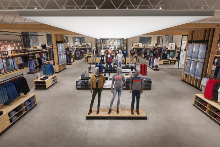 3D fashion, pixelpool, levi's, store interior, digital